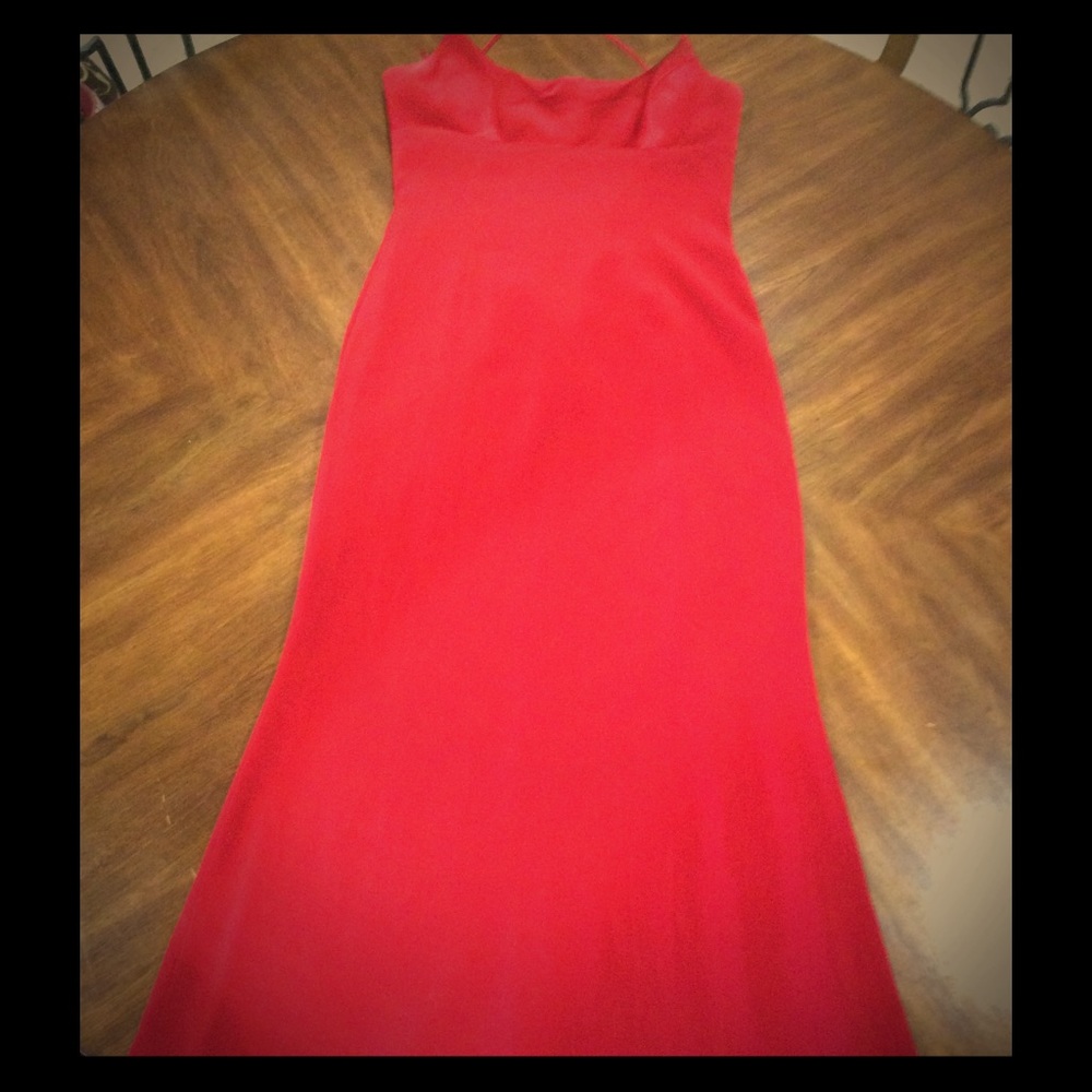 Adrianna Papell Red Dress Size 8 Long Formal prom