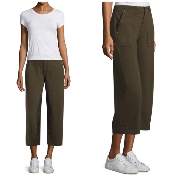 rag & bone Pants - Rag & Bone Army Green Denny Crop NWT Jeans