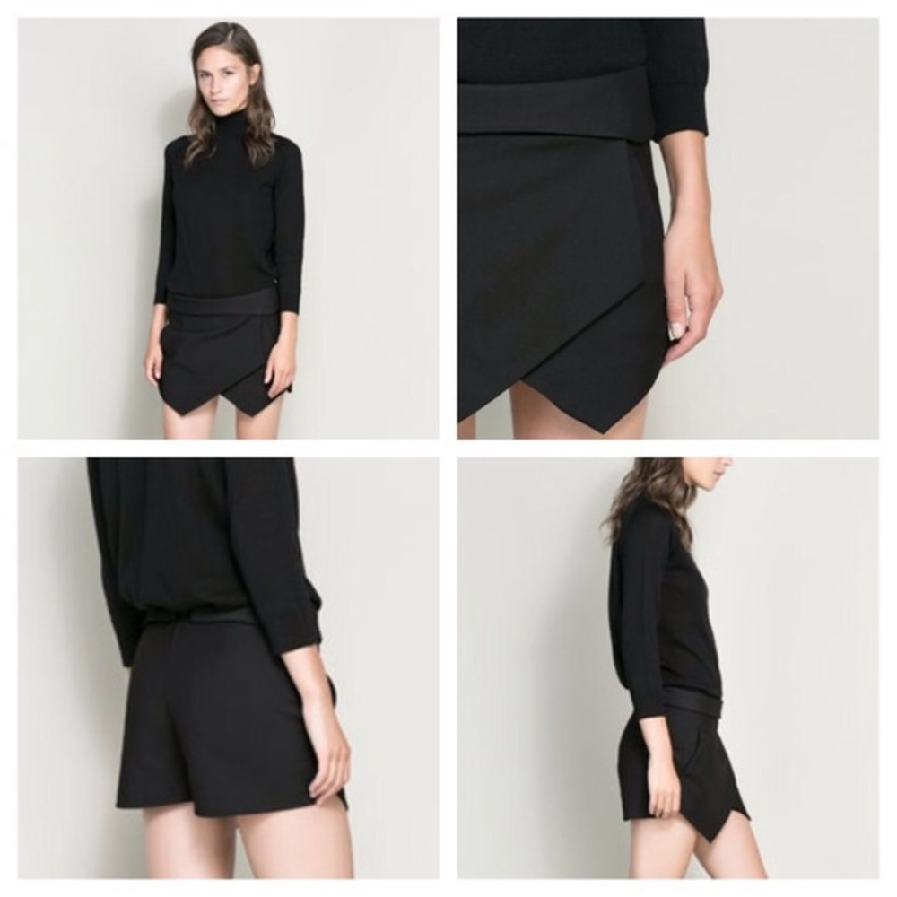 Black Zara skort