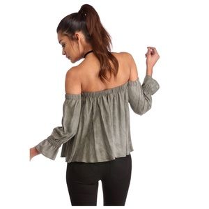 Off the shoulder blouse
