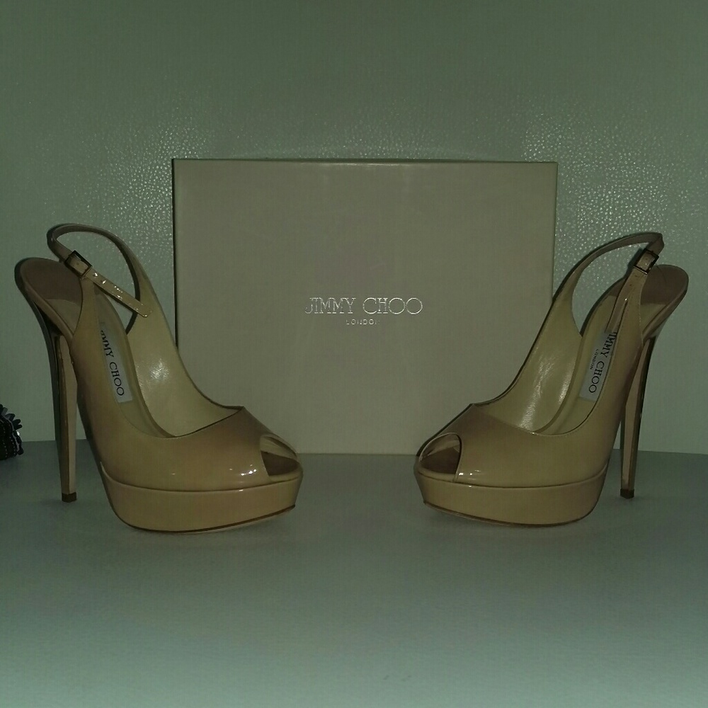 Jimmy Choo Platform peep-toe heels