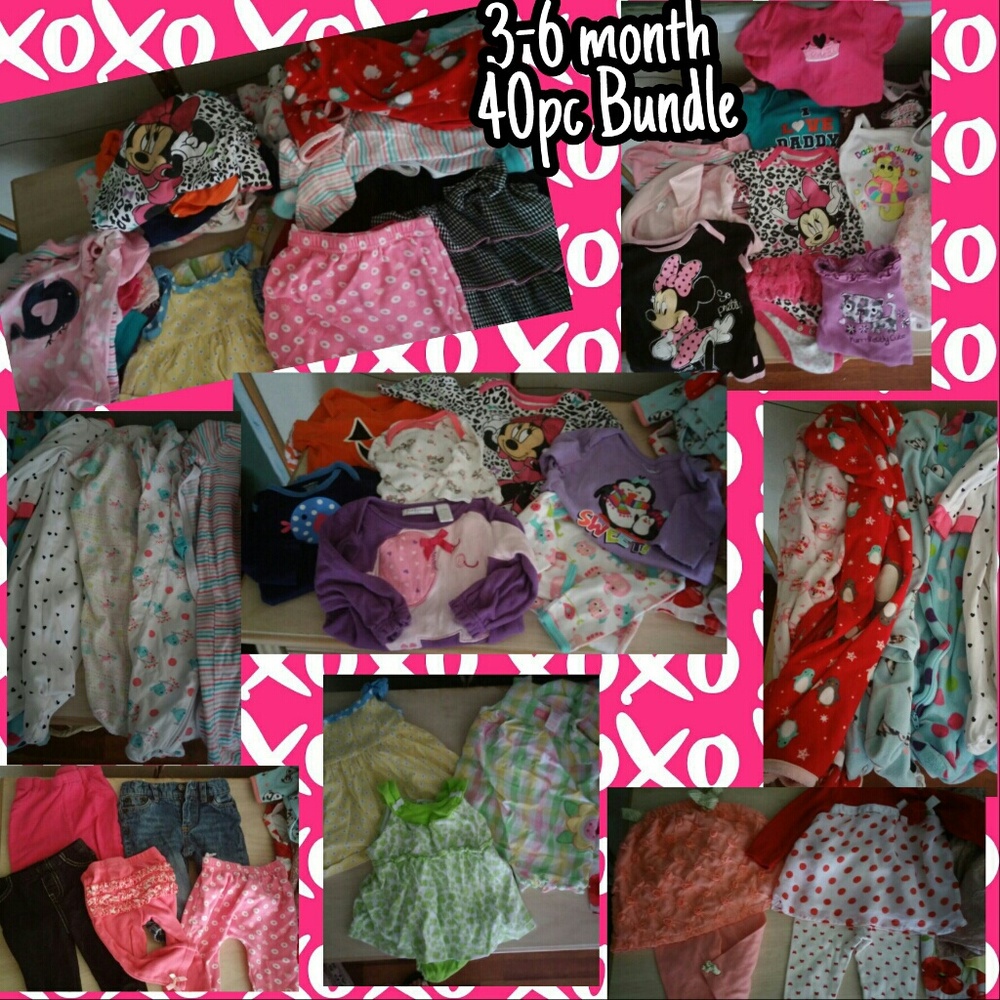 Baby Girl 3-6 month 40pc Bundle