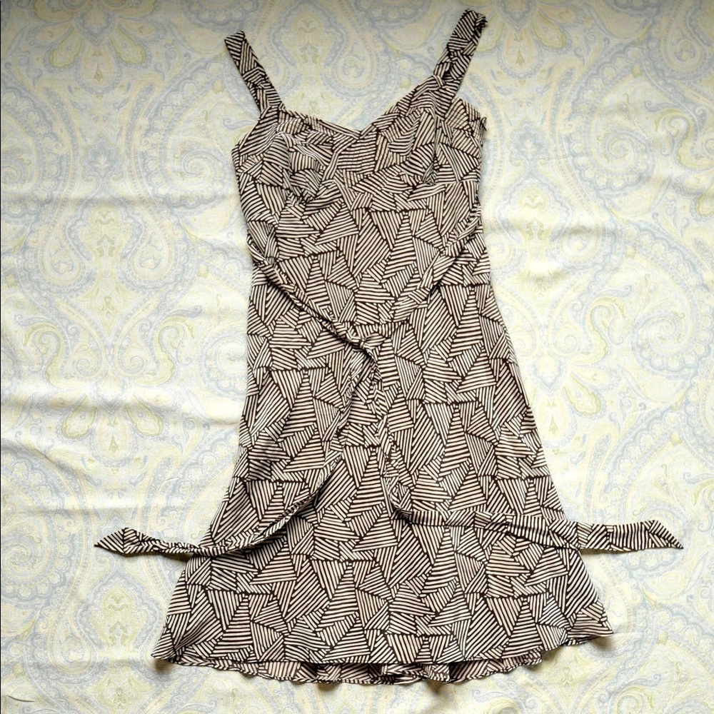 Ann Taylor 100% silk summer dress print