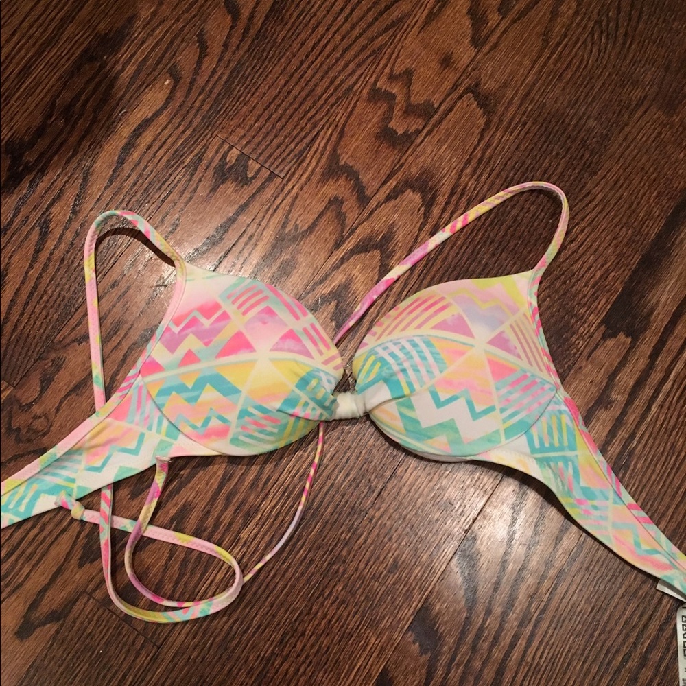 PINK bathing suit top