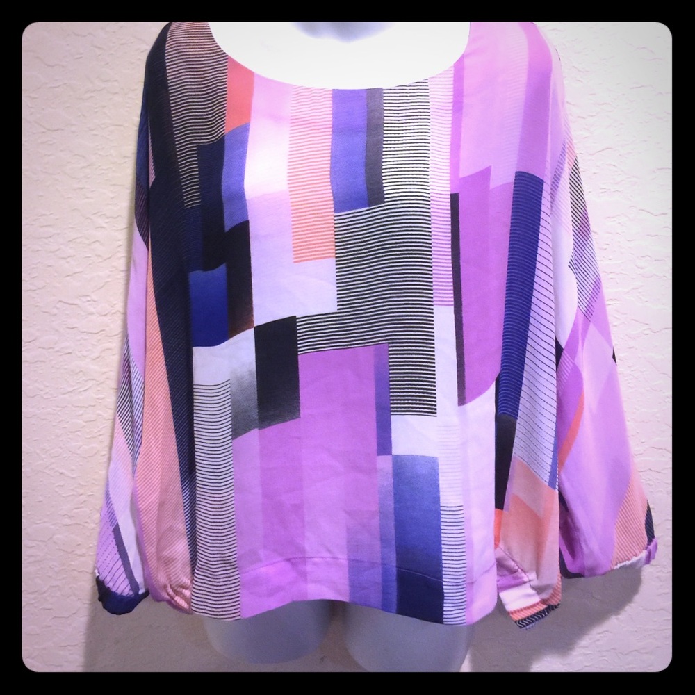 Color block blouse