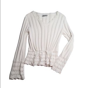 70s Knit Crochet Top