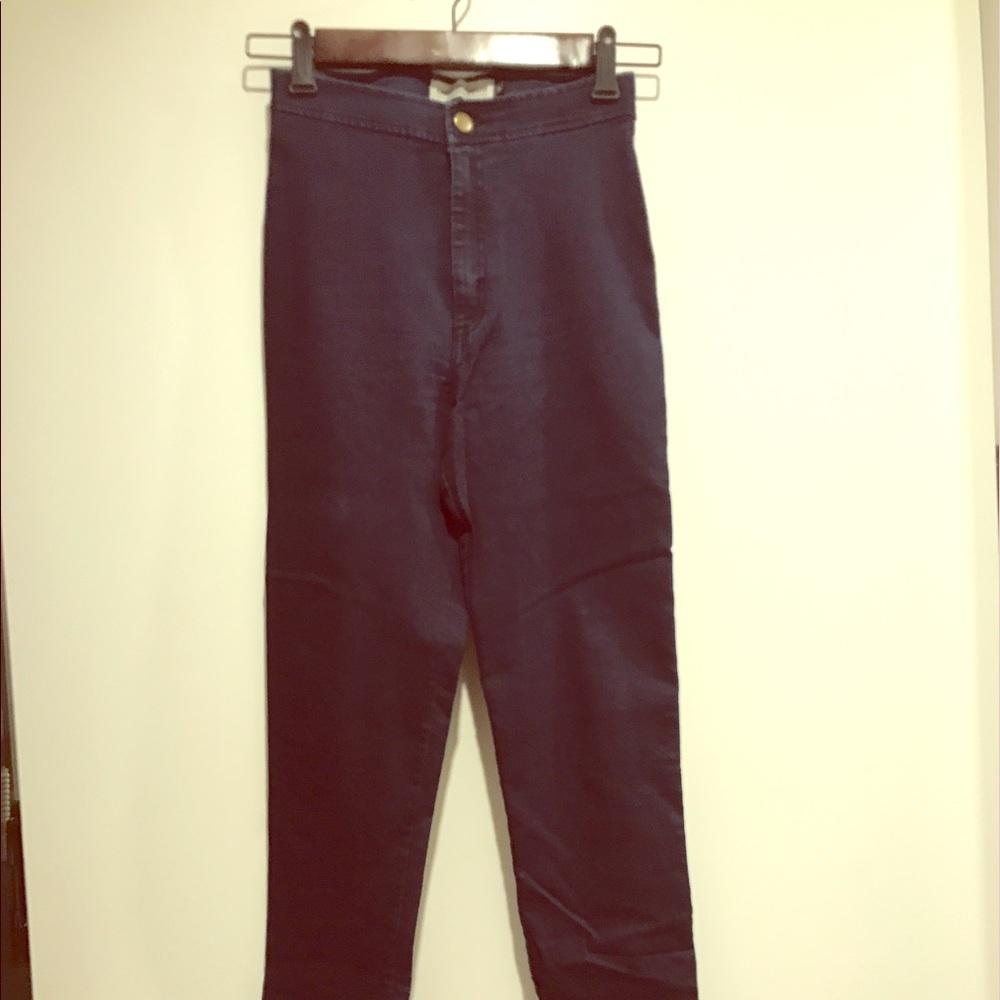 American Apparel super high waist jeans size small