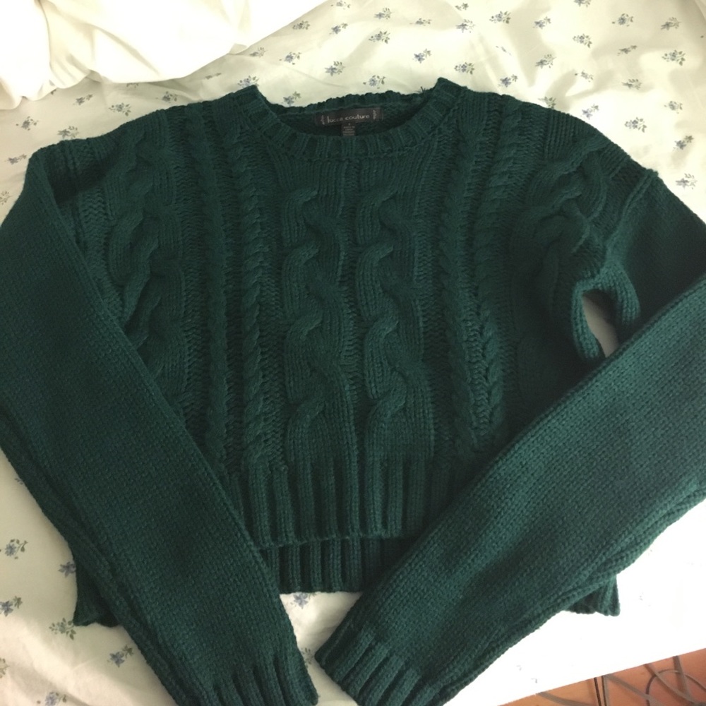 NWOT urban outfitters cropped cable knit sweater!
