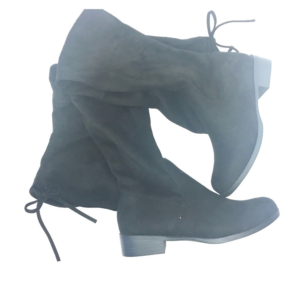 CATHERINE suede over the knee boots