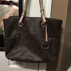 Michael kors brown signature purse