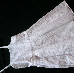 White lacey eyelet dress