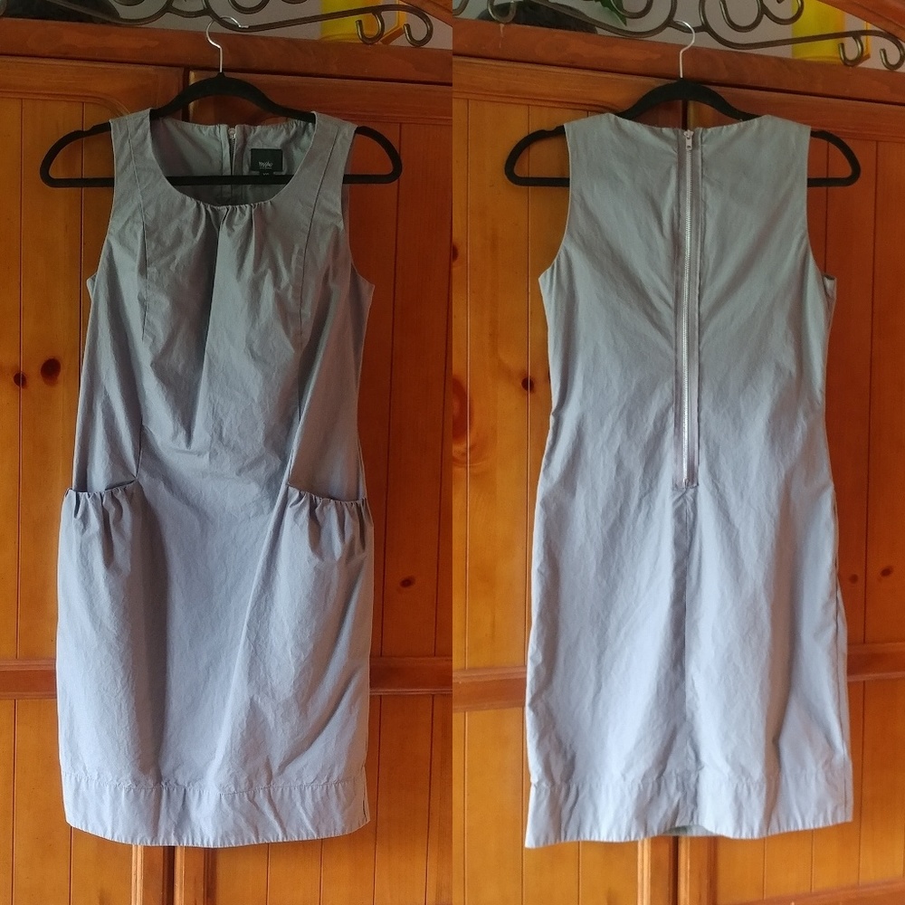 Grey structured oversized - above the knee - dress