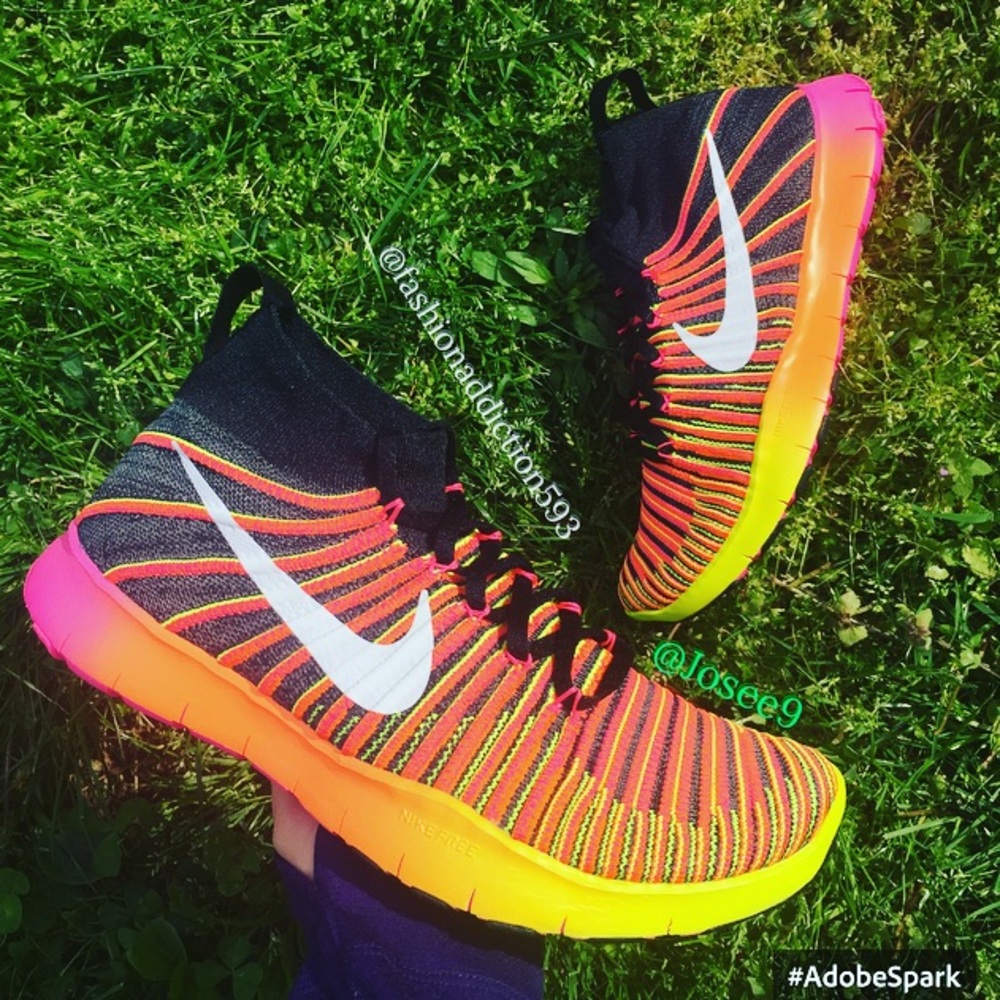 Nike Men's free train force flyknit black sneakers - Picture 5 of 5