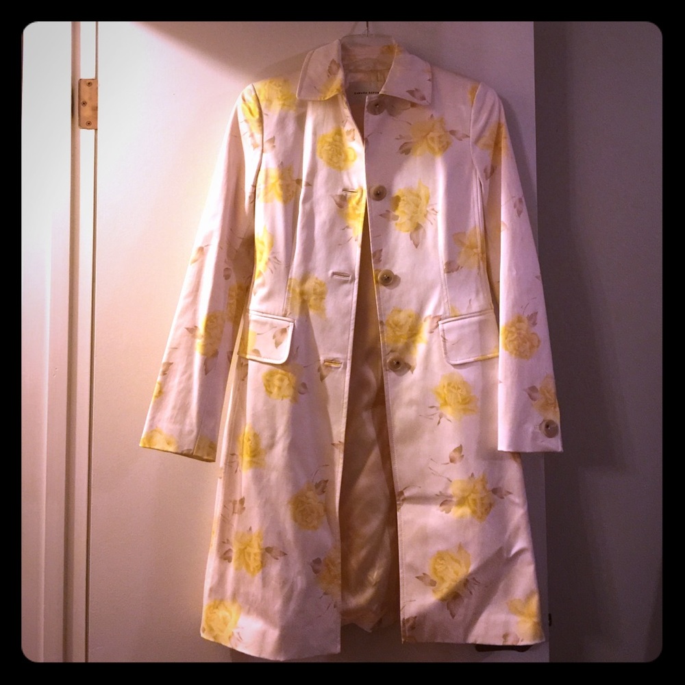 Banana Republic Floral Long Jacket Size XS