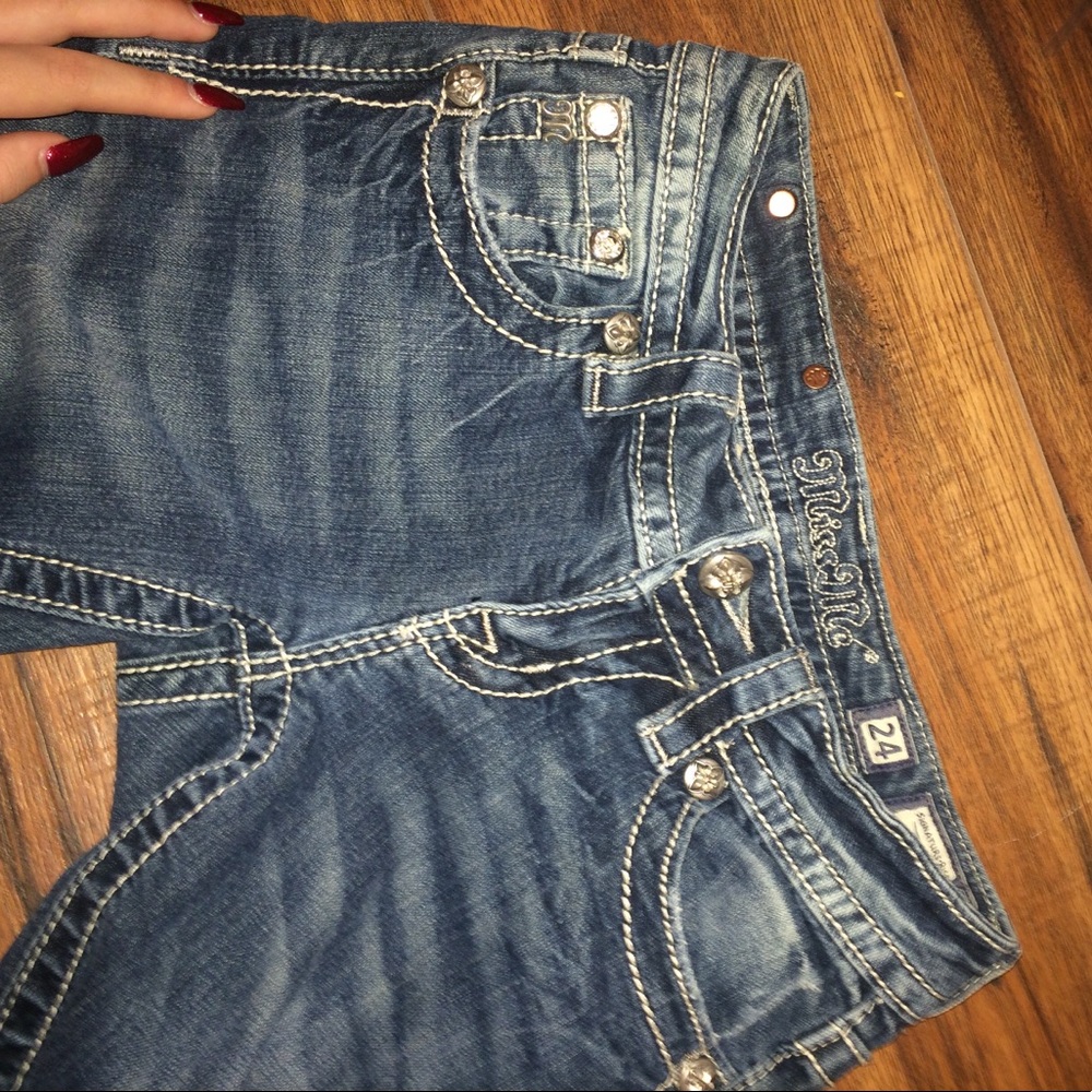 miss me jeans medium wash signature skinny