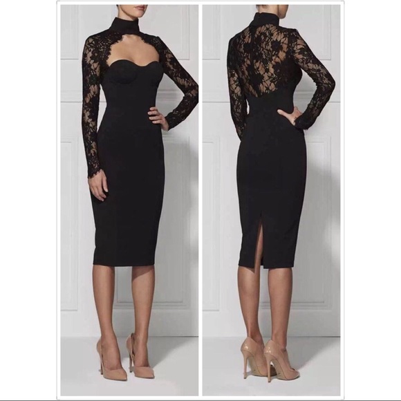 Bandage lace evening party bodycon dress - Picture 2 of 4