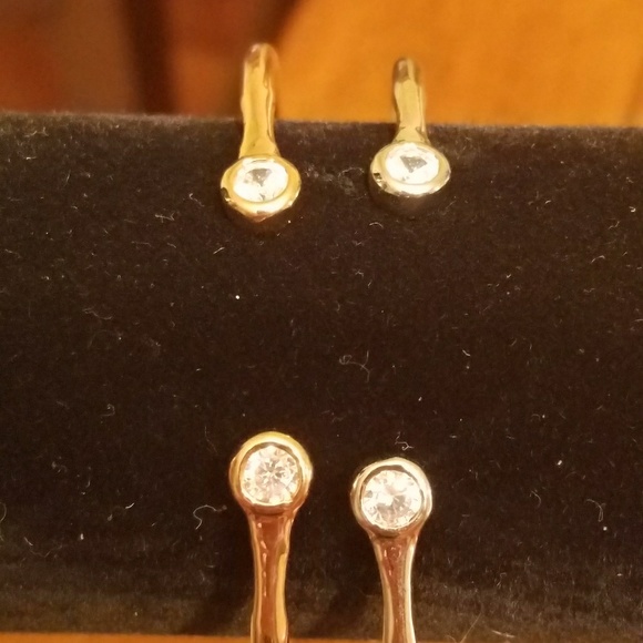 White & Rose Gold Bracelets with Cubic Zirconia - - Picture 3 of 5