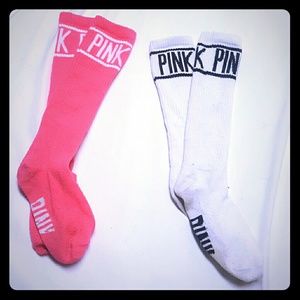 PINK tall socks