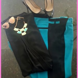 Turquoise Tuxedo pants size 12!!