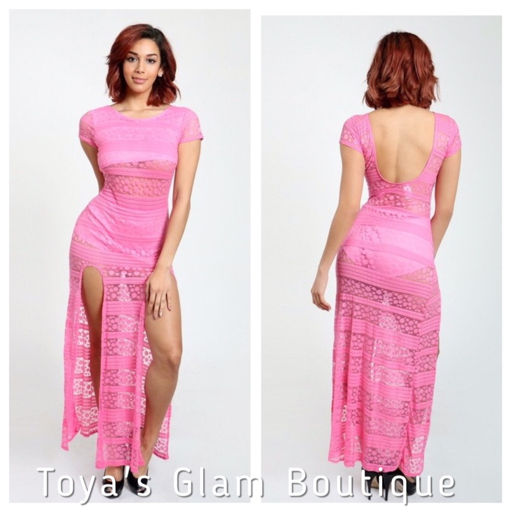 👛PINK MAXI DRESS👛