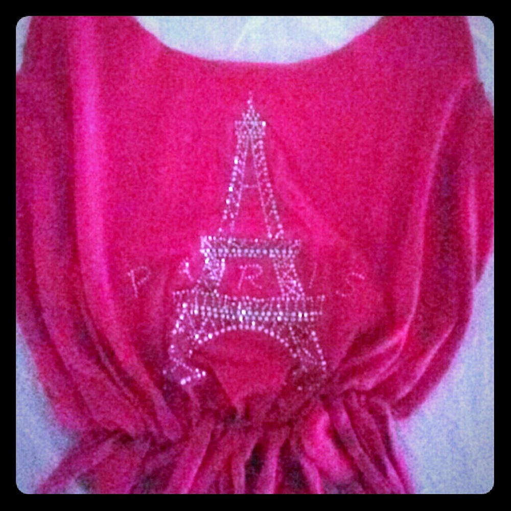 Upcycled T-Shirt Tote Bag: Paris