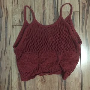 Tilly's Red Lace tank top!