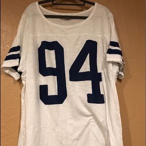 Flirty football tee!