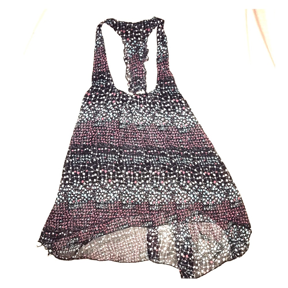 Bohemian flower sleeveless top