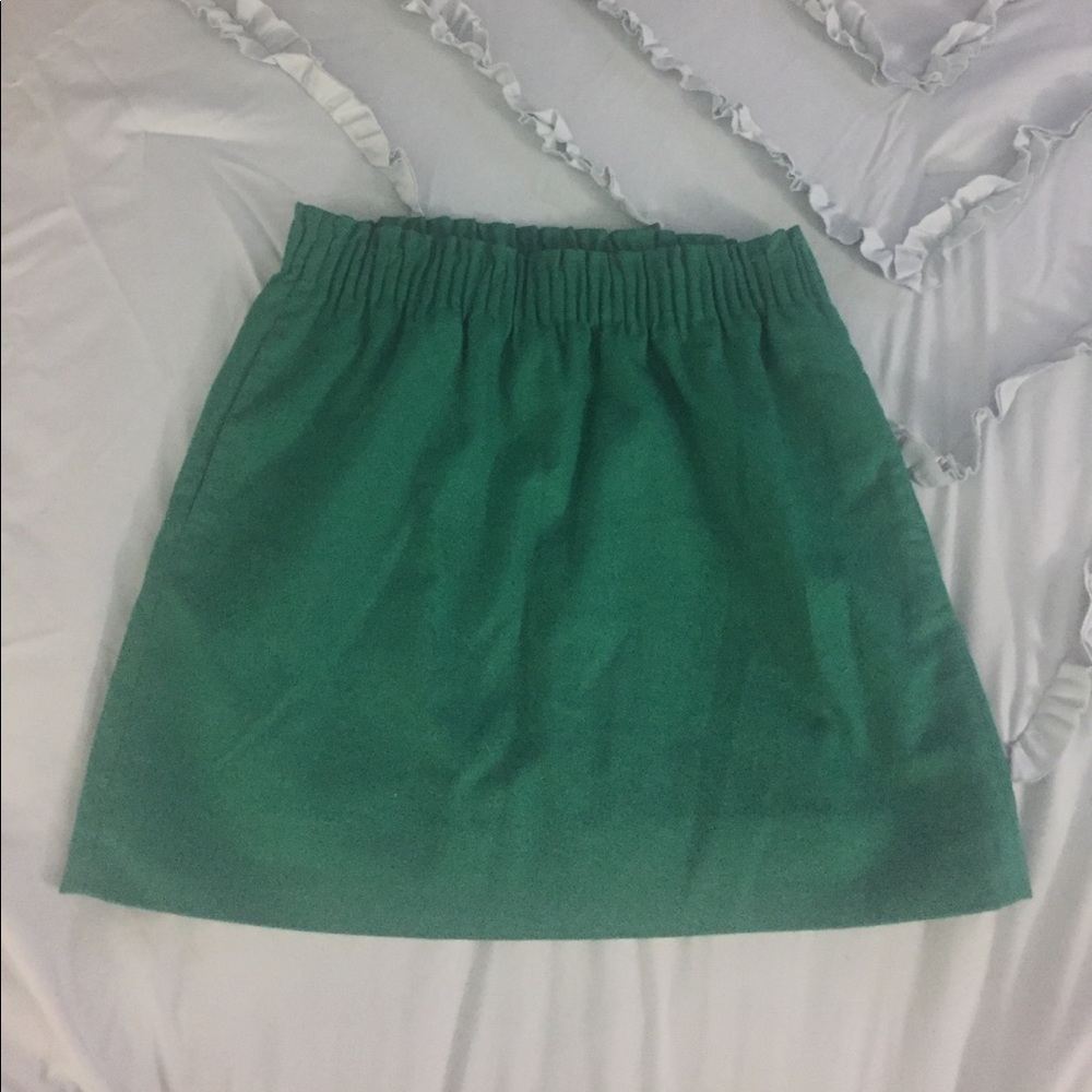 green j.crew skirt