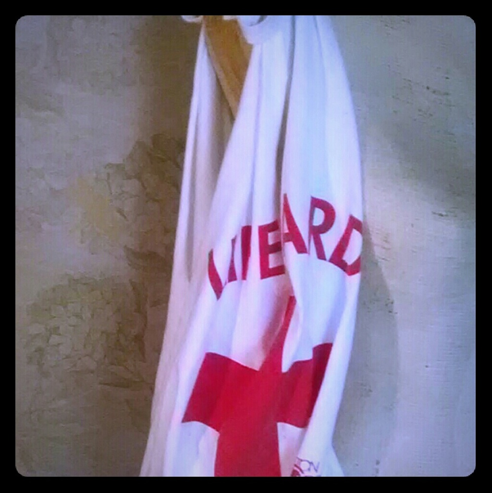 Upcycled T-Shirt Tote Bag: Lifeguard