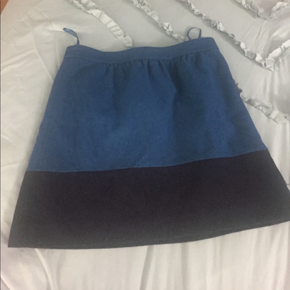 J.Crew Colorblock Wool Skirt