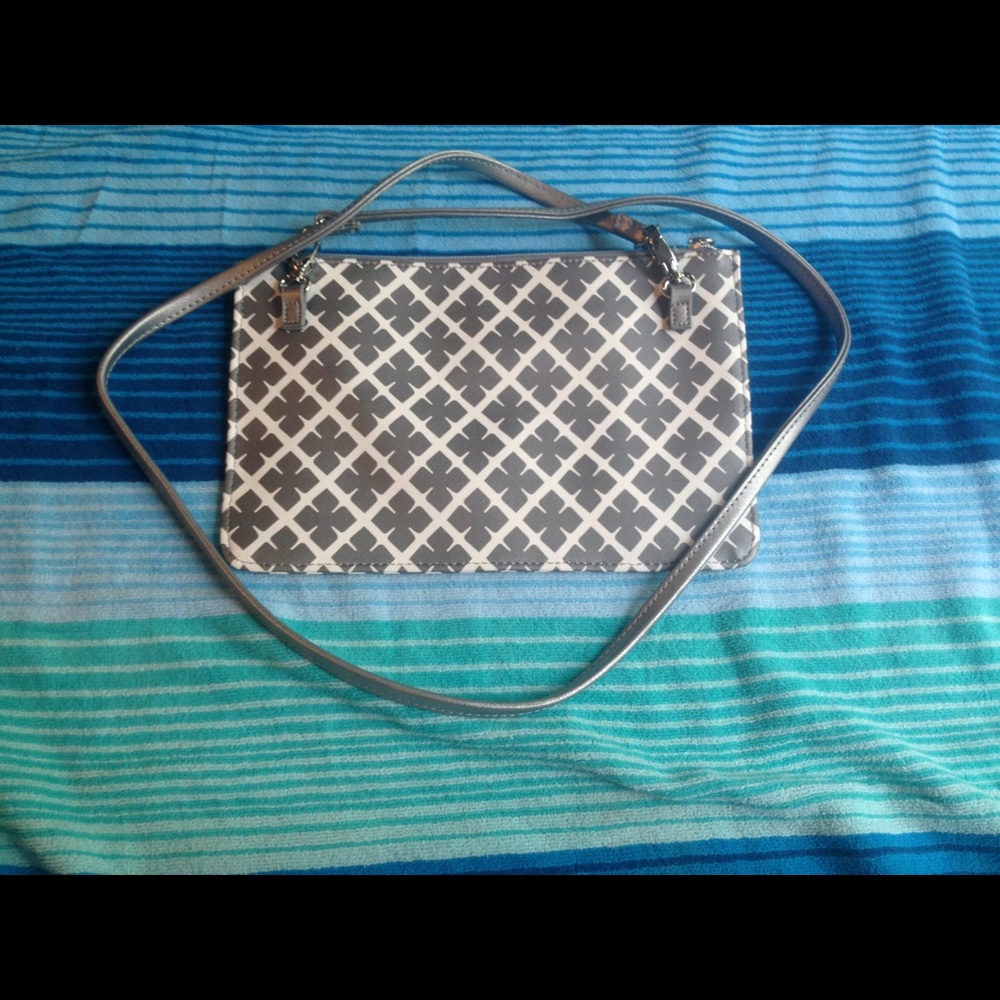 Mini clutch type bag with strap
