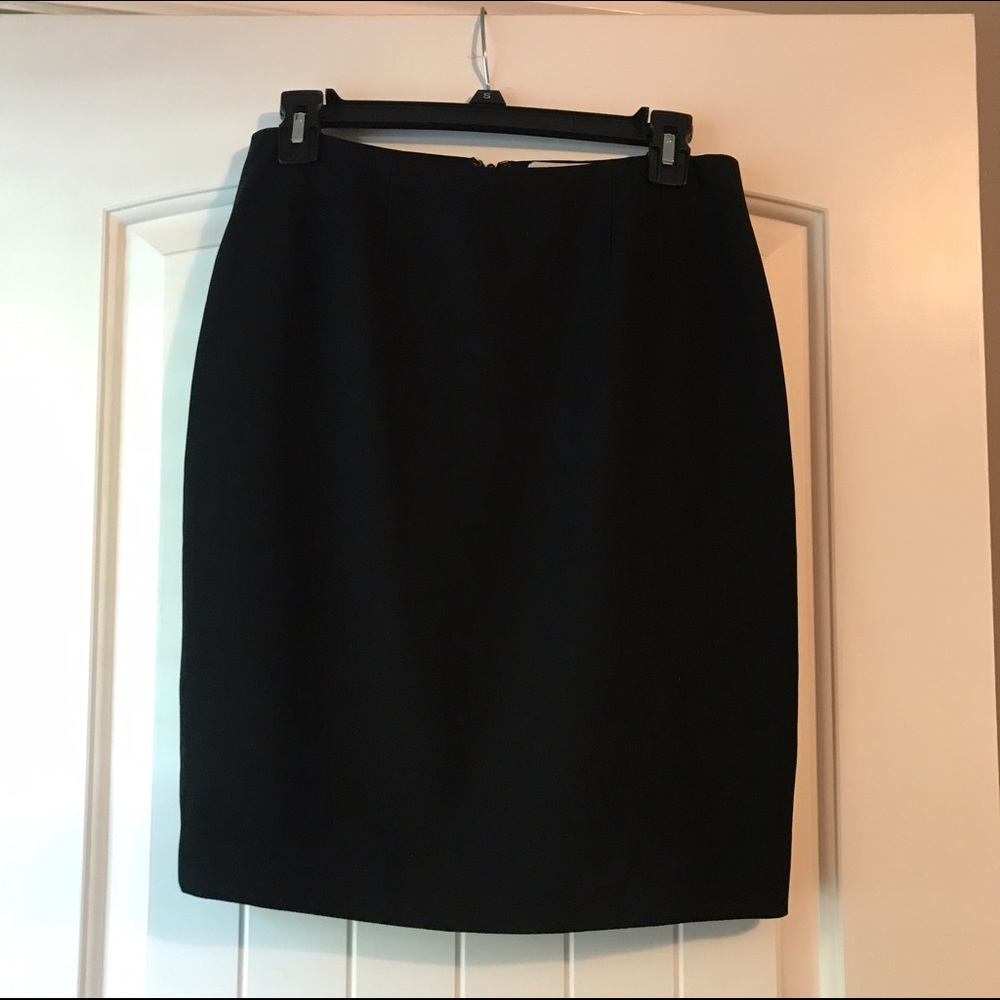Ellen Tracy Black Pencil Skirt