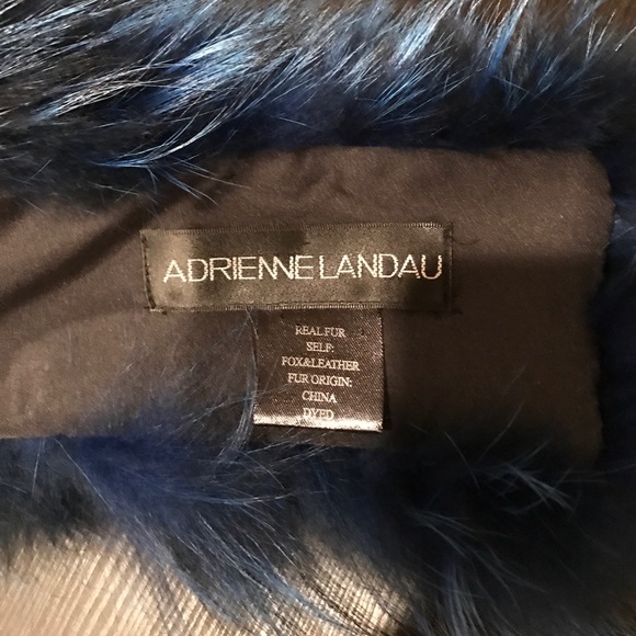 Adrienne Landau Fox Fur Wrap Scarf - Picture 4 of 4