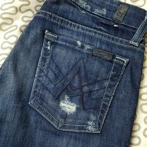 7 for All Mankind Distressed Flares