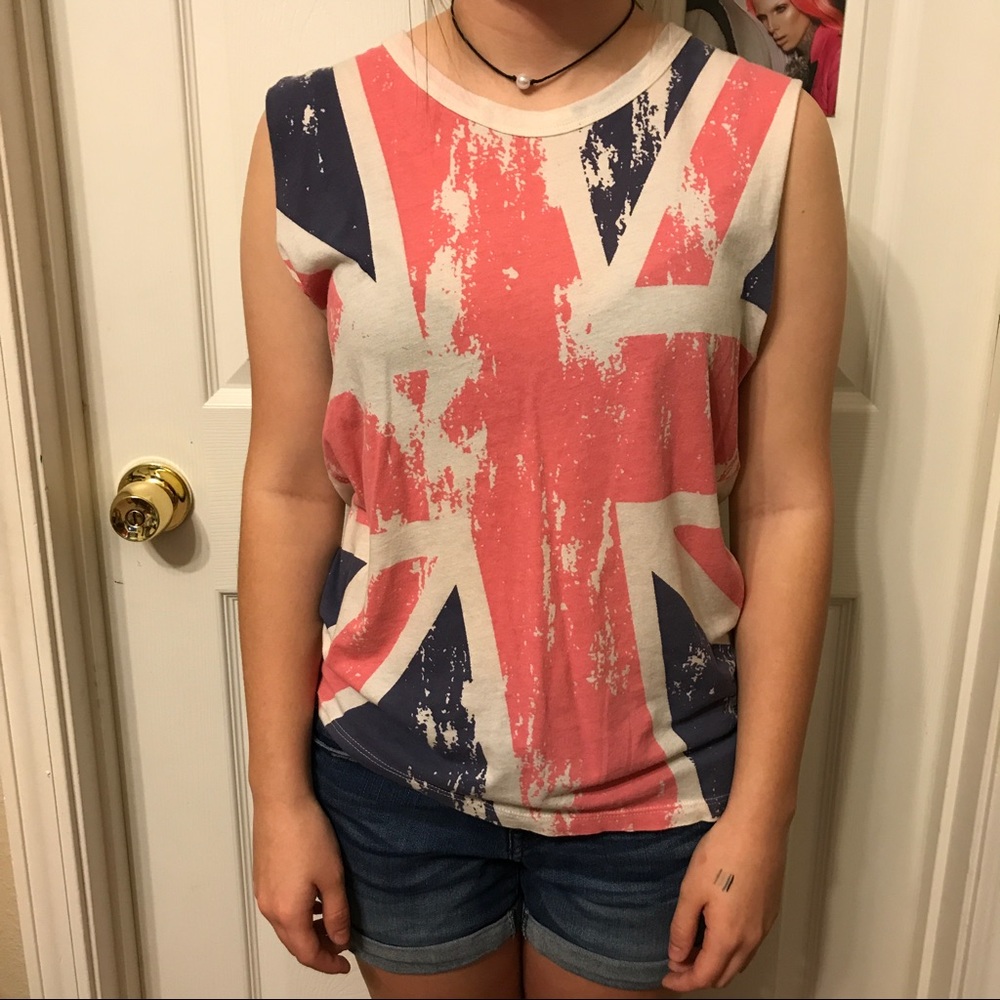 British Flag sleeveless tank top