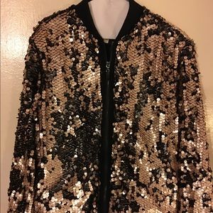 Urban Outfitter sequin jacket bomber type