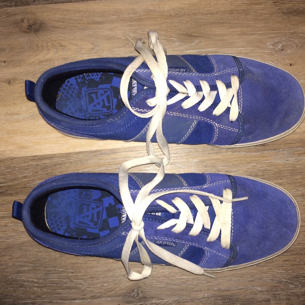 Airspeed blue suede shoes