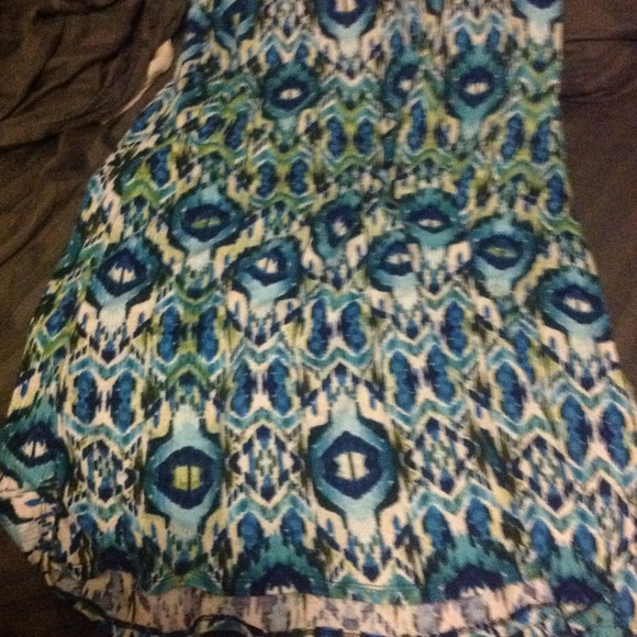 Maurice's bright blue patterned maxi skirt - Picture 2 of 3