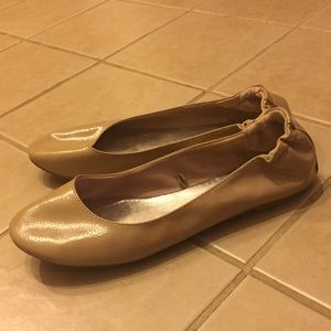 Beige ballet flats