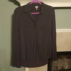 Long Sleeve High Low Shirt