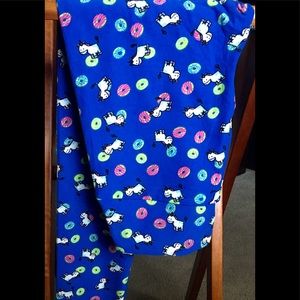 LuLaRoe UNICORNS AND DONUTS One Size Leggings