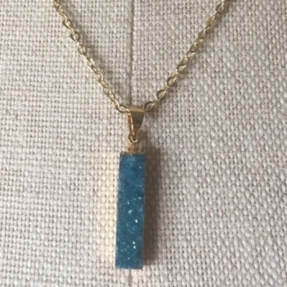 22k Druzy necklace