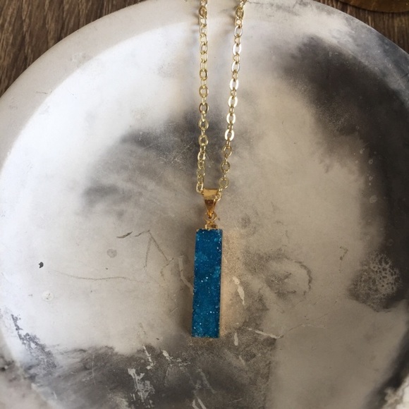 22k Druzy necklace - Picture 5 of 5