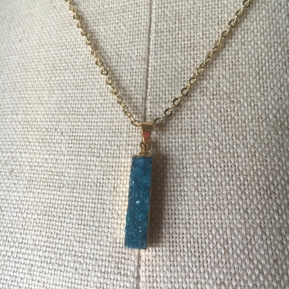 22k Druzy necklace - Picture 3 of 5