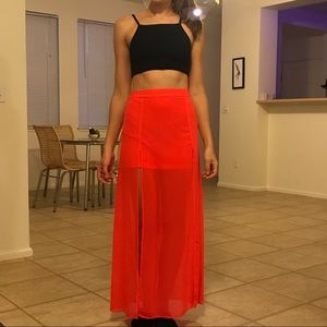 Topshop top, H&M skirt