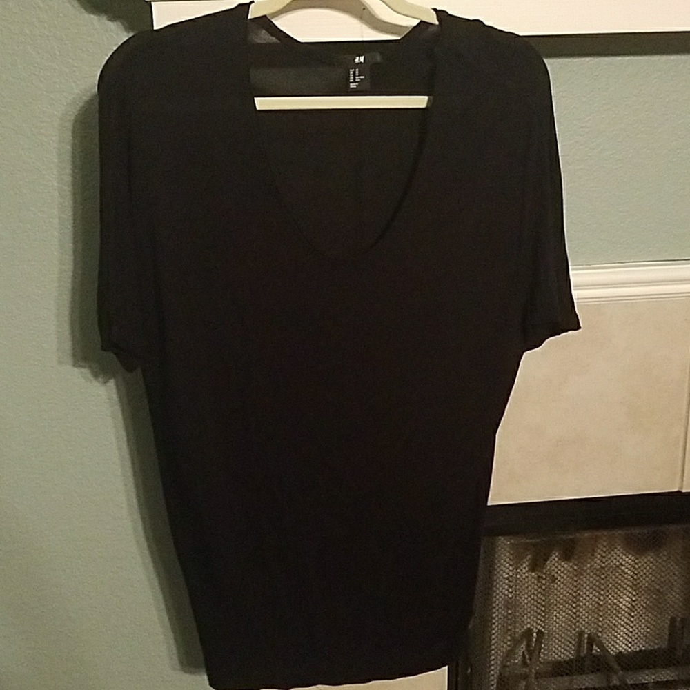Sheer scoop neck