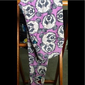 LuLaRoe BEAR IN SUNGLASSES One Size Leggings