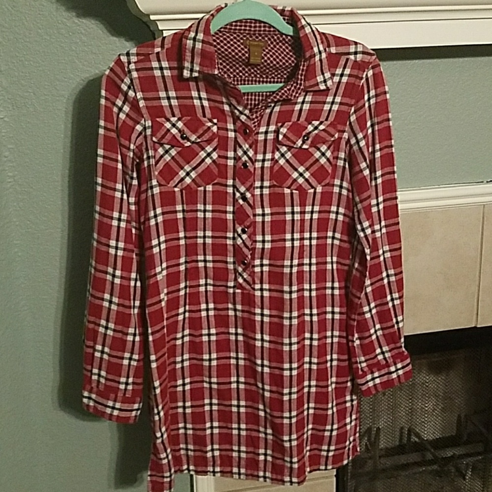 Plaid Button Down Dress