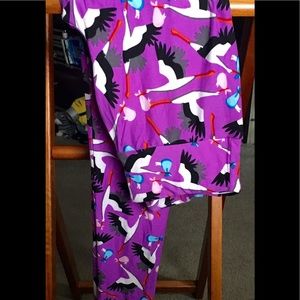 LuLaRoe STORKS One Size Leggings